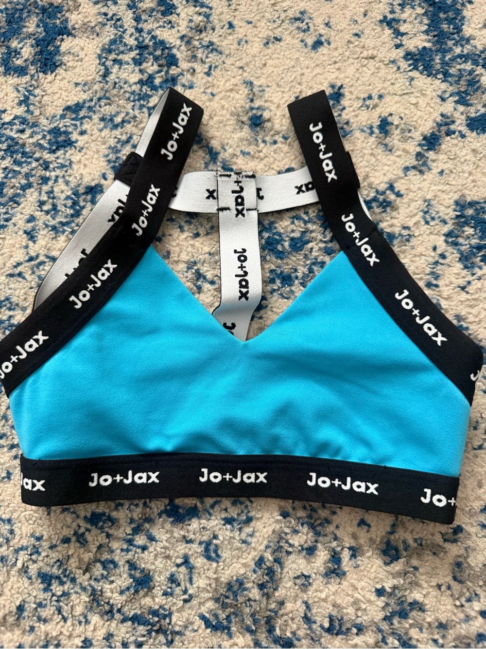 Jo+Jax Girls' Sky Blue Sports Tank Top with Branded Elastic - Picture 3 of 4